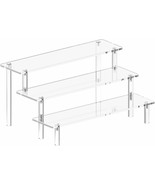 Acrylic Display Stand Risers, 3 Tier Perfume Stand Organizer 11.8 x 8.5 x 5.9 in - $19.69 CAD