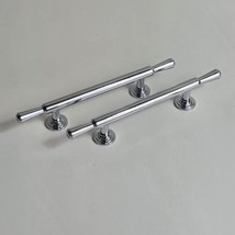 (2) Polished Chrome Finish 96mm CTC Cabinet Drawer Handle Pull Kitchen H... - $4.94