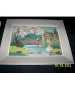 Vintage  Oriental Framed 18&quot; X 14&quot; Paint by Number - $702.81 MXN