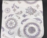 Paisley Baby Blanket Boho Velour Medallion Mandala Swirl Lilac - $7.99