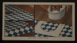 VINTAGE WILLS CIGARETTE CARDS HOUSEHOLD HINTS No # 19 NUMBER X1 b16 - $1.75