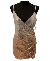 Red Dress Ever After Truth Hurts Silver and Rose Gold Sequin Dress Medium NWT - £16.73 GBP