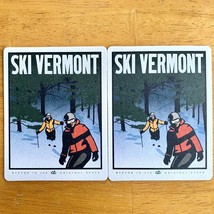 SKI VERMONT Long Trail Craft Beer Coasters Set of 2 Lot Skiing Brewery - £3.91 GBP