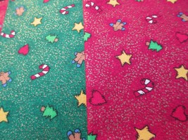 Fabric Red Rooster Christmas &quot;Gingerbread Men&quot; 6 Pc Sampler w/Sparkles $4.95 - £3.95 GBP