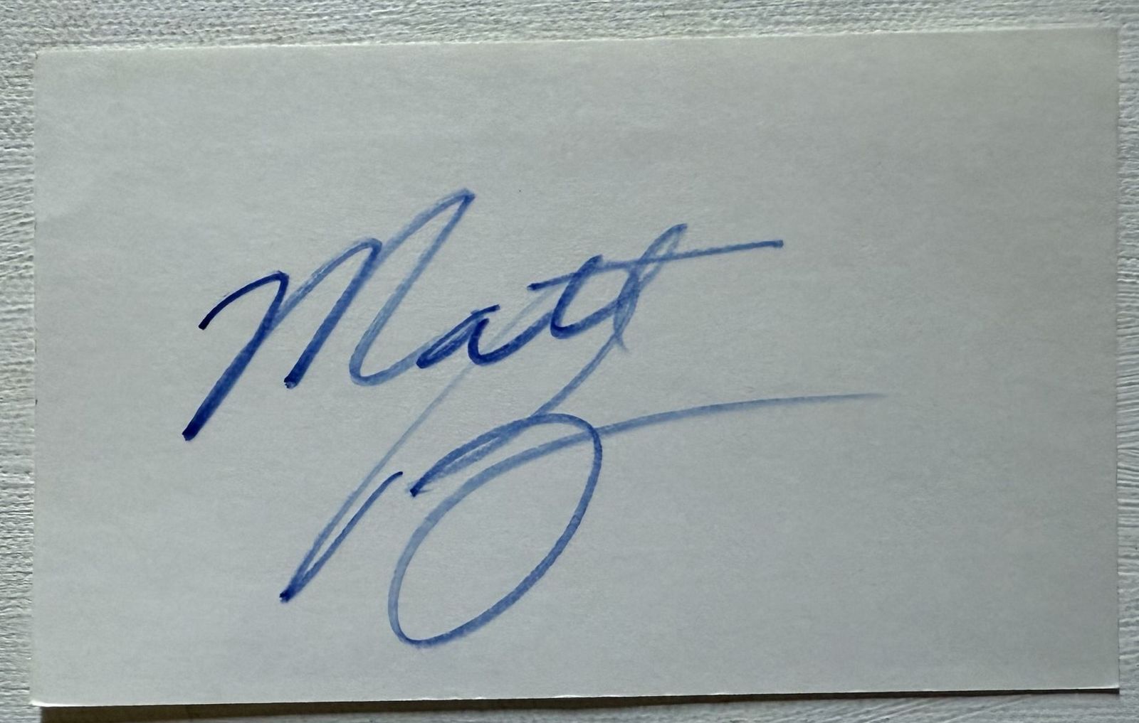 Matthew Perry (d. 2023) Autographed Signed 3x5 Index Card - $150.00