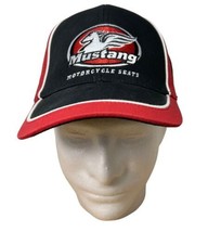 Mustang Motorcycle Baseball Ball Cap Seats Hat Black Red Pegasus Logo Bike Lid - £11.34 GBP