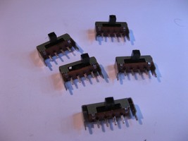 Slide Switch 3 Position Right Angle PCB Mount Low Voltage - NOS Qty 5 - £4.47 GBP