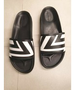 Alexander McQueen Black/White Men&#39;s Flip Flop Shoes 45 (12) $325 LAST PAIR! - €182,68 EUR