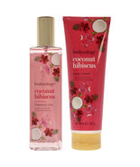 Coconut Hibiscus Kit by Bodycology for Women - 2 Pc Kit 8oz Body Cream, ... - $17.49