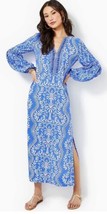 Lilly Pulitzer 6 Dress Laurelie Maxi Caftan Abaco Blue Have It Both Rays NWT - £133.18 GBP