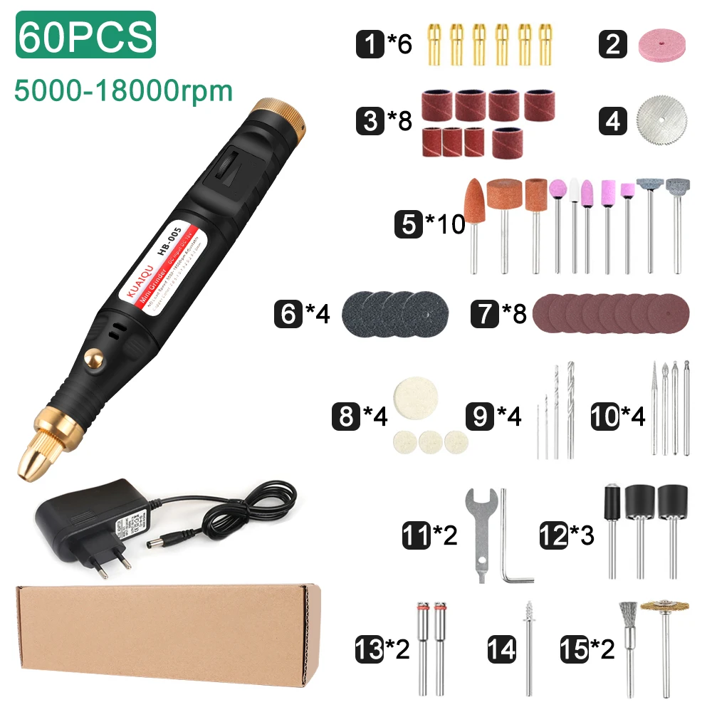 Electric Drill grinder Variable Speed Mini Grinder Set Rotary Tool Engra... - $286.36