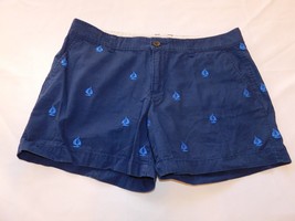 Old Navy Shorts Women&#39;s Ladies Size 10 Shorts Navy Blue Sail Boats Casua... - $29.69