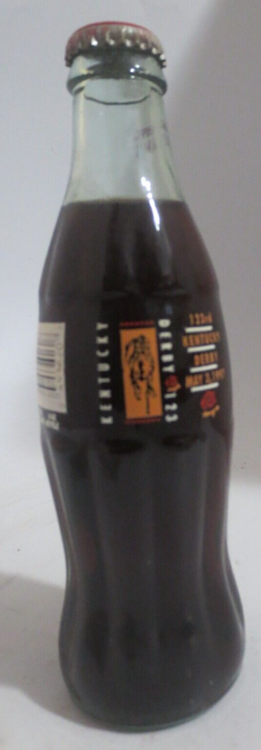 Primary image for Coca-Cola Classic KENTUCKY DERBY 123 1997 Bottle 8 oz Full