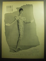 1958 Bonwit Teller Betty Carol of Mam&#39;selle Dress Ad - Everything&#39;s rosy - £13.89 GBP