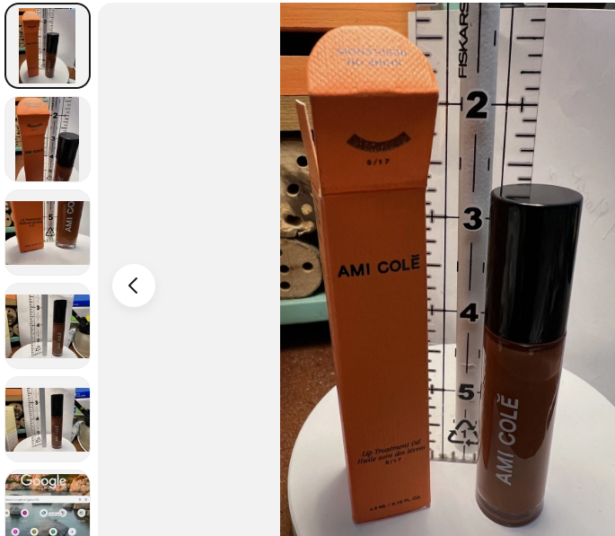 Ami Cole Lip Treatment Oil 5/17 - Full Size 0.15 Oz Boxed - - $18.78