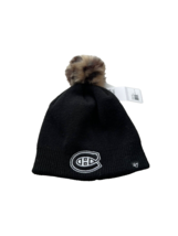 47 NHL Montreal Canadiens Pom Leopard Beanie Knit Hat Black - £15.80 GBP