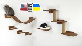 Cat bridge for wall shelves ladder wall furniture trees shelf gift toys ... - £302.51 GBP