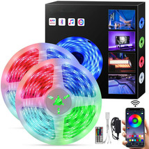 LED Strip Lights Bluetooth Led App Control Remote, 32.8ft RGB LED Strip Lights - £15.45 GBP