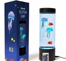 Jellyfish Lamp 20 Color Changing Lights 2 Clownfish &amp; Remote New See Pic... - £17.39 GBP