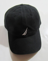 Nautica Mens Baseball Cap Black with Logo Adjustable NWOT - $14.99