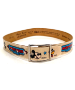 Vintage 1980s Lee Jeans Disney Mickey Mouse Club Kids Genuine Leather Be... - $436.78 MXN