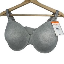 Warners bra 40D womens NEW cushioned underwire full coverage gray - £24.53 GBP