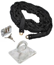 5 metres H/D Steel Chain Kit with H/D Steel Shackle Padlock &amp; Steel Anchor - £129.62 GBP+