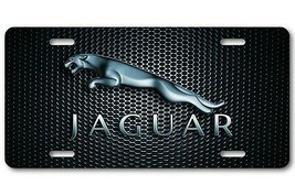 Jaguar auto vehicle aluminum license plate car truck SUV blueish black b... - $16.68