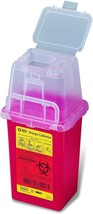 Nestable Sharps Container, 1.5 qt, Pre-Assembled, One-Way Funnel, Latex-... - £15.14 GBP