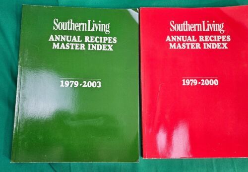 Primary image for 2004 Southern Living Annual Recipe Mater Index 1979-2003 & 1979-2000 Lot Of 2 PB