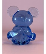 Vintage Handblown Blue Glass Mouse/Bear Paperweight 3in - $10.88