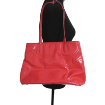 Red DKNY Shiny Faux Leather Handbag - £29.66 GBP