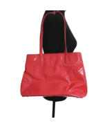 Red DKNY Shiny Faux Leather Handbag - $37.25
