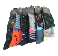 GK Men&#39;s Novelty Socks Assorted Colors Designs Mid-Calf Shoe One Pair Si... - £10.32 GBP