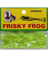 Creme Frisky Frog Lure, Chartreuse &amp; Glitter, 7 Count | PTF02 - €6,46 EUR