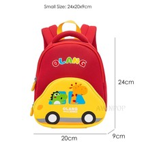 Cartoon Car Children School Bags Girls 3D Cute Design Kindergarten Kid Anti Lost - £27.12 GBP