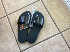 West Loop Women’s Slide Sandals M 7/8 black - $11.95