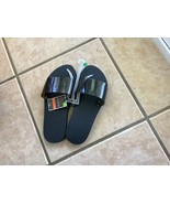 West Loop Women’s Slide Sandals M 7/8 black - £9.40 GBP