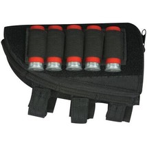 NEW - LEFT HAND Hunting Butt Stock Shotgun Ammo Cheek Rest Pouch SWAT BLACK - £17.87 GBP