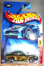 2004 Hot Wheels #130 Ferrari Heat 3/5 FERRARI 456M Green w/GoldPr5Sp withHWTampo - $9.95