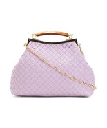 GORGEOUS STELLA BIANCA Made In Italy Leather Woven Kiss Lock Crossbody L... - £125.53 GBP