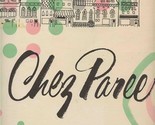 Chez Paree Menu Fairbanks Court Chicago Illinois 1950&#39;s - $126.72