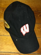 ADIDAS Black University of Wisconsin Outback Bowl Adjustable Baseball Cap - fits - £12.62 GBP