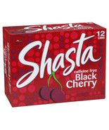 Shasta Black Cherry Soda, 12 Oz Can (Case of 12) - £10.15 GBP