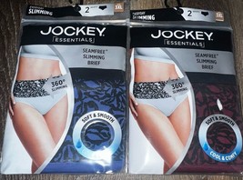 Jockey Essentials ~ 4-Pack Womens Slimming Seamless Briefs (A) ~ 3XL - £20.77 GBP