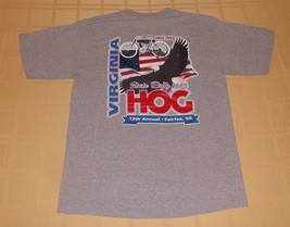 Vintage Harley Davidson T-Shirt  Virginia State Rally Hog 13th Annual 2003 Large - £8.46 GBP