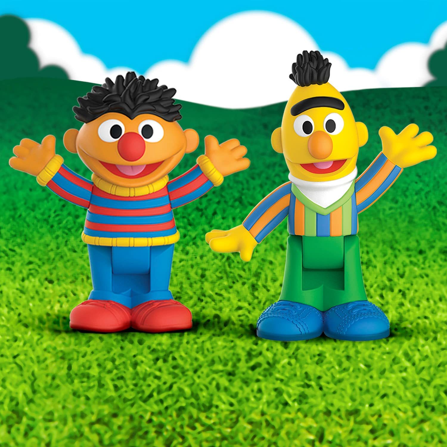 Sesame Street Neighborhood Friends Movable Figures Set of 2 7.5 cm Tall (Bert... Item image 5