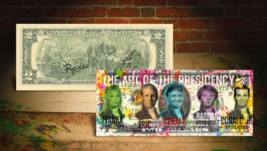 DONALD TRUMP FAMILY PRESIDENTS Banksy ART Genuine U.S. $2 Bill Signed by... - $24.31