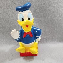 Walt Disney Productions Donald Duck Coin Bank Play Pal Plastics 10&quot; Vintage - $233.83 MXN