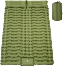 Double Sleeping Pad For Camping 4&quot; Thickness Self Inflating Camping Mat ... - $46.93